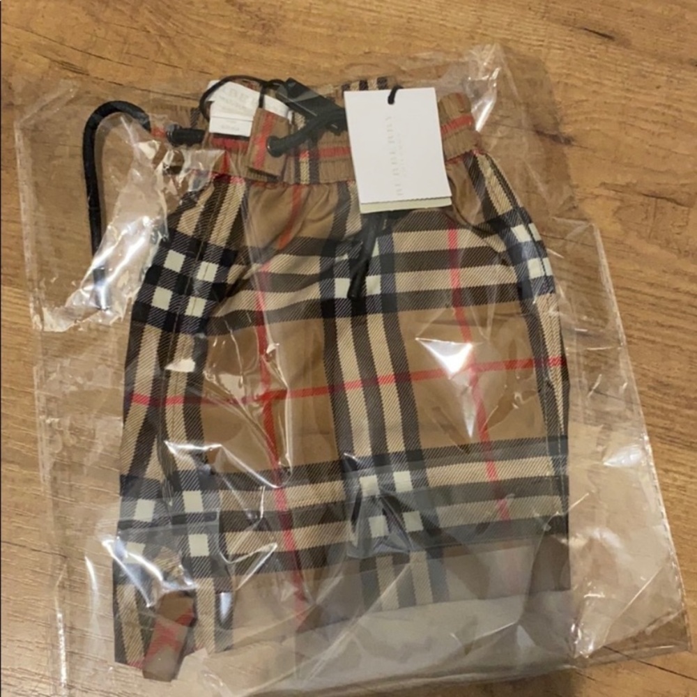 burberry baby swim trunks